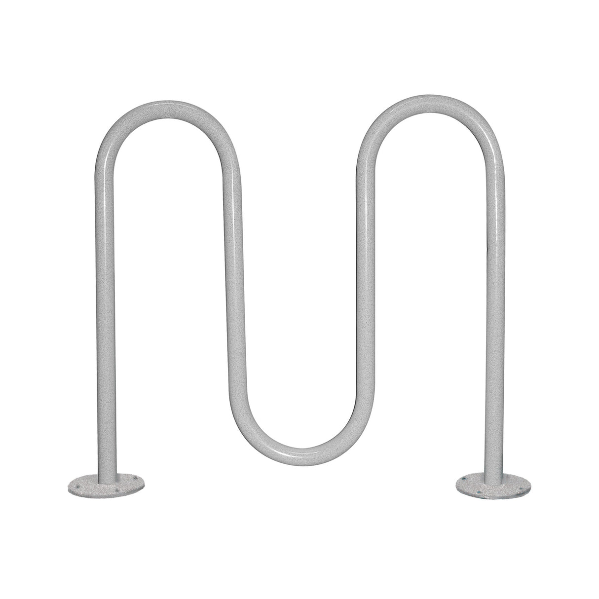 Thermoplastic 1 5/8" Surface Mount Wave Bike Racks