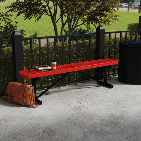 B6XPP 6 Foot Expanded Metal Bench