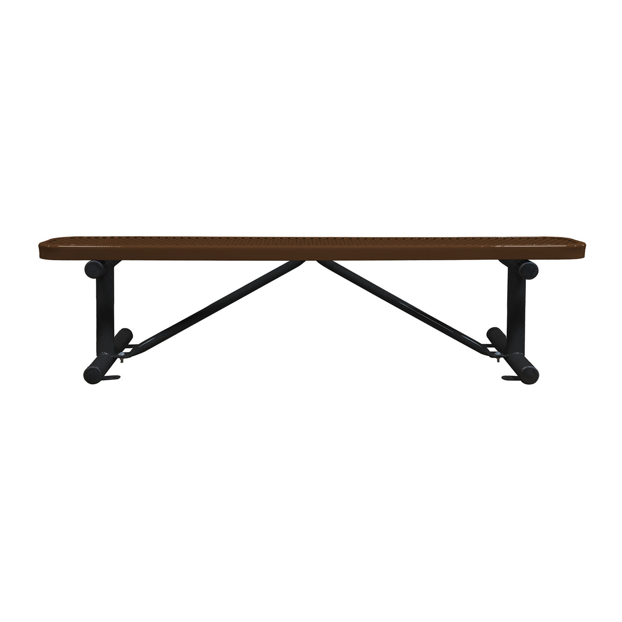 Expanded Metal Stadium Bench Without Back - surface mount