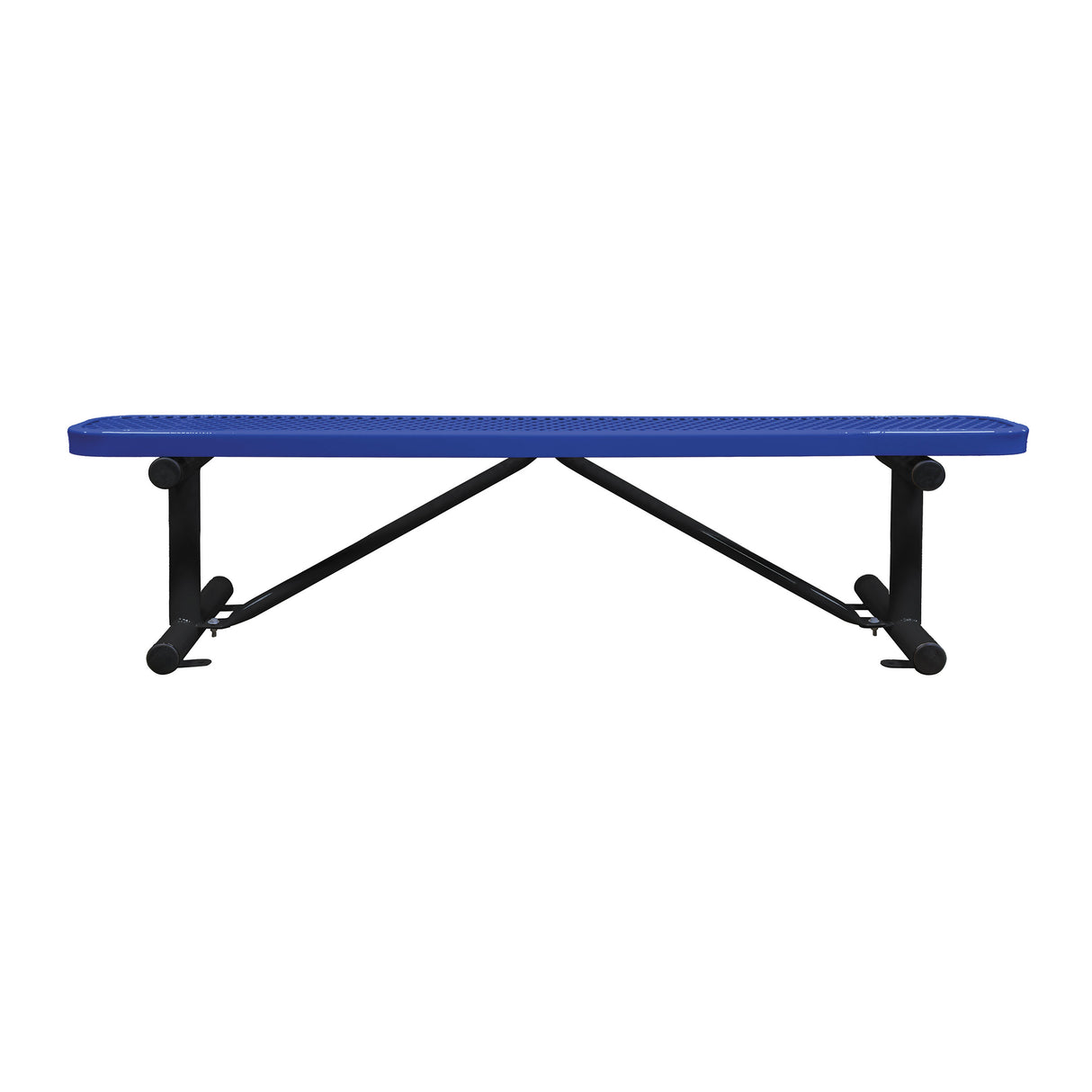 Expanded Metal Stadium Bench Without Back - surface mount