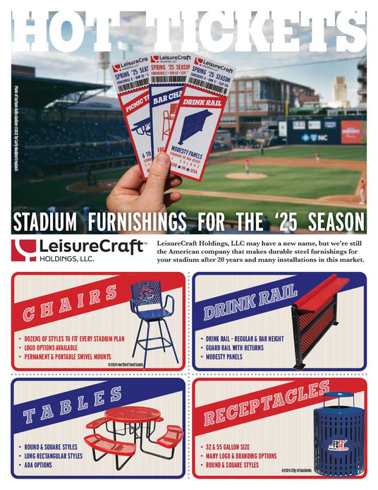 2025 season stadium catalog from LeisureCraft Holdings, LLC