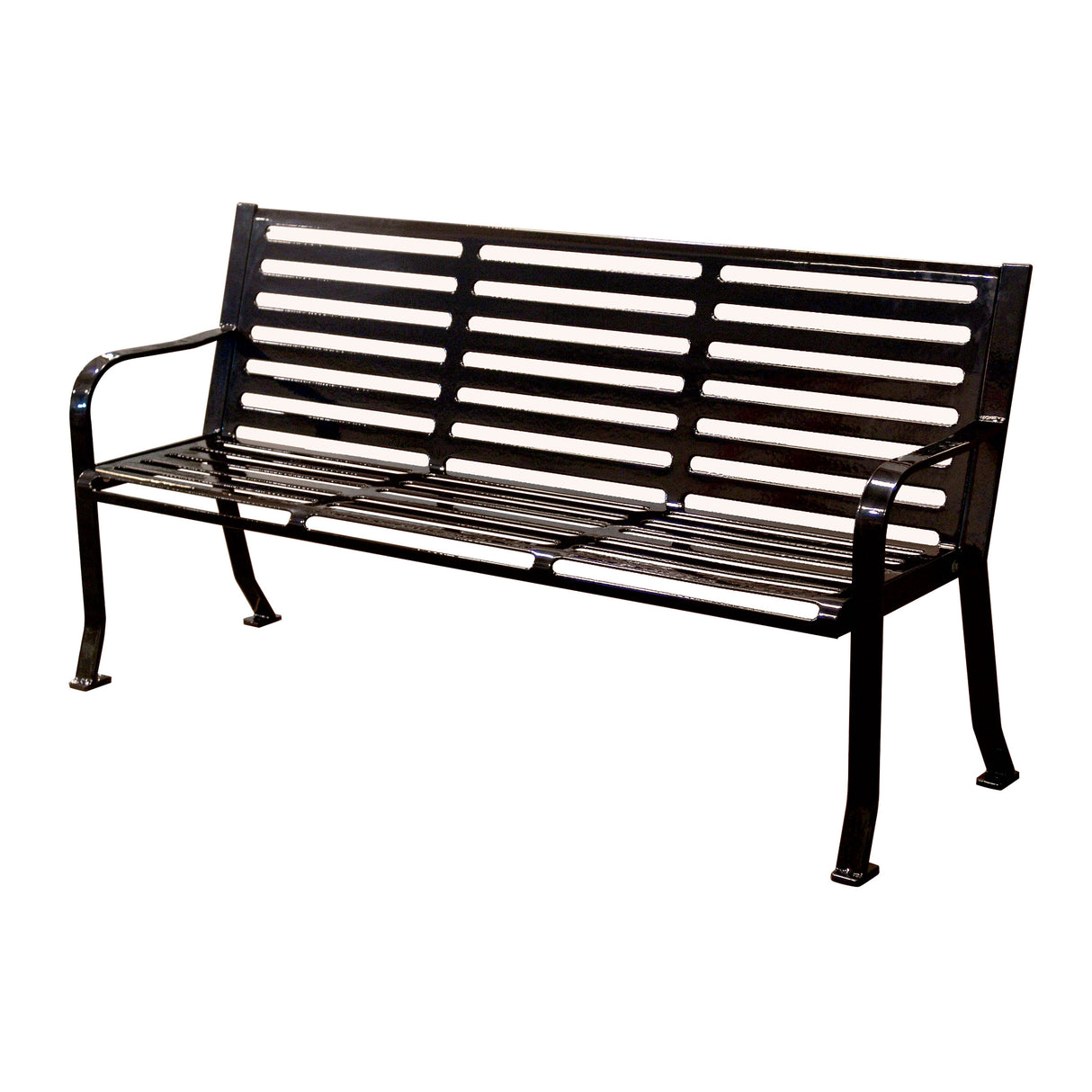 Horizontal Slatted Bench