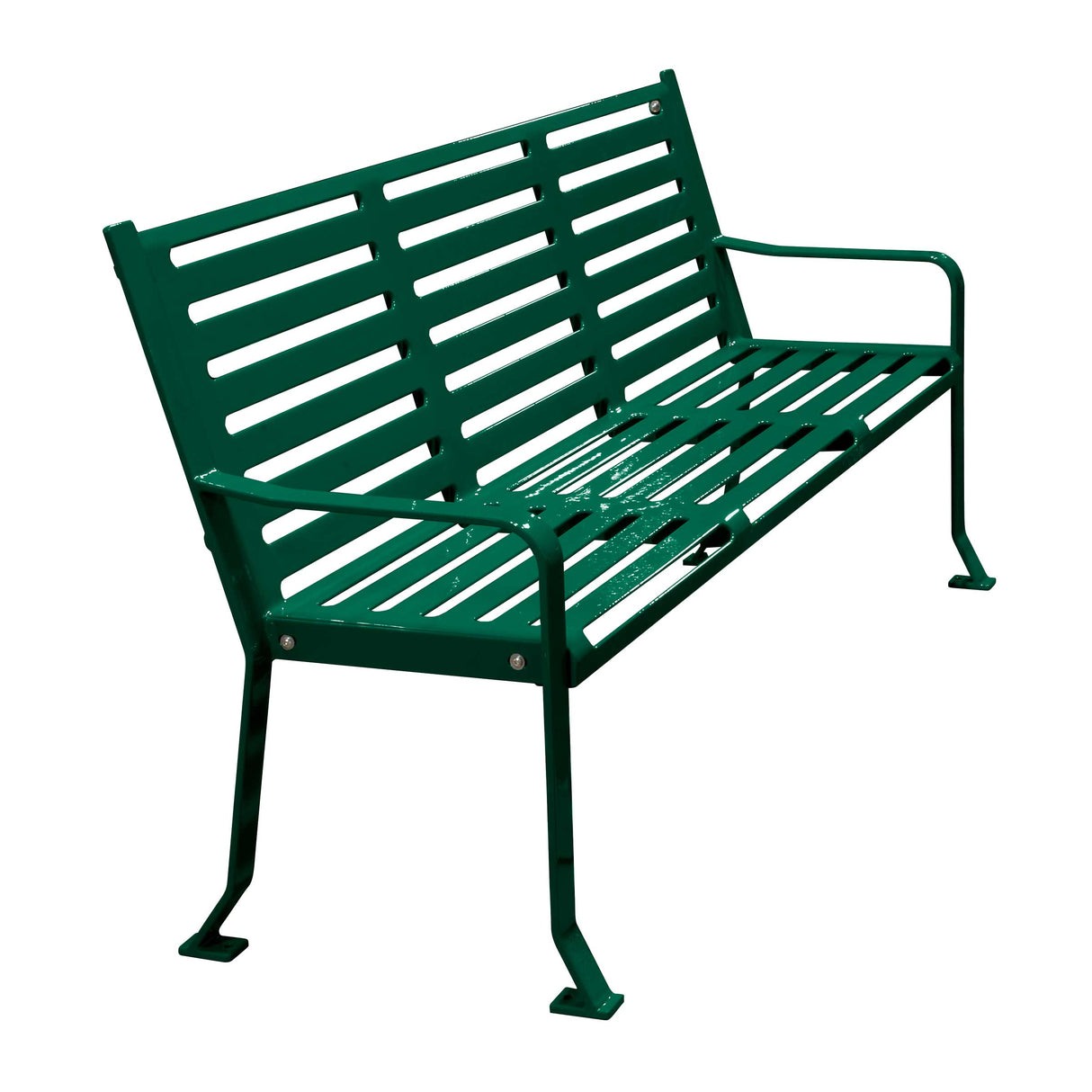 Horizontal Slatted Bench