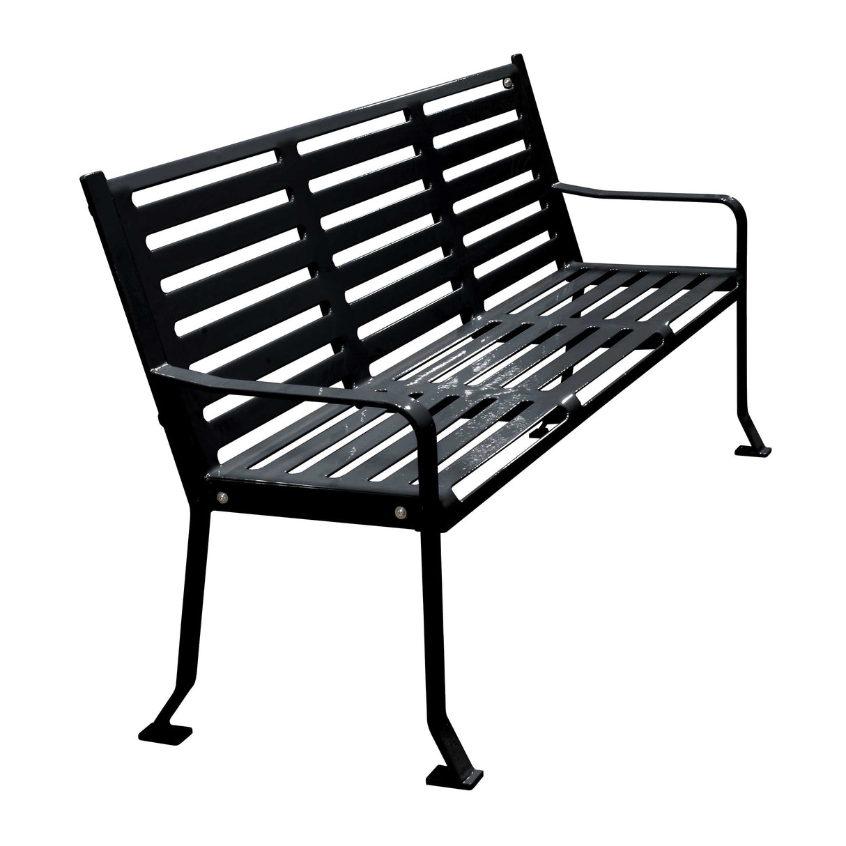 Horizontal Slatted Bench