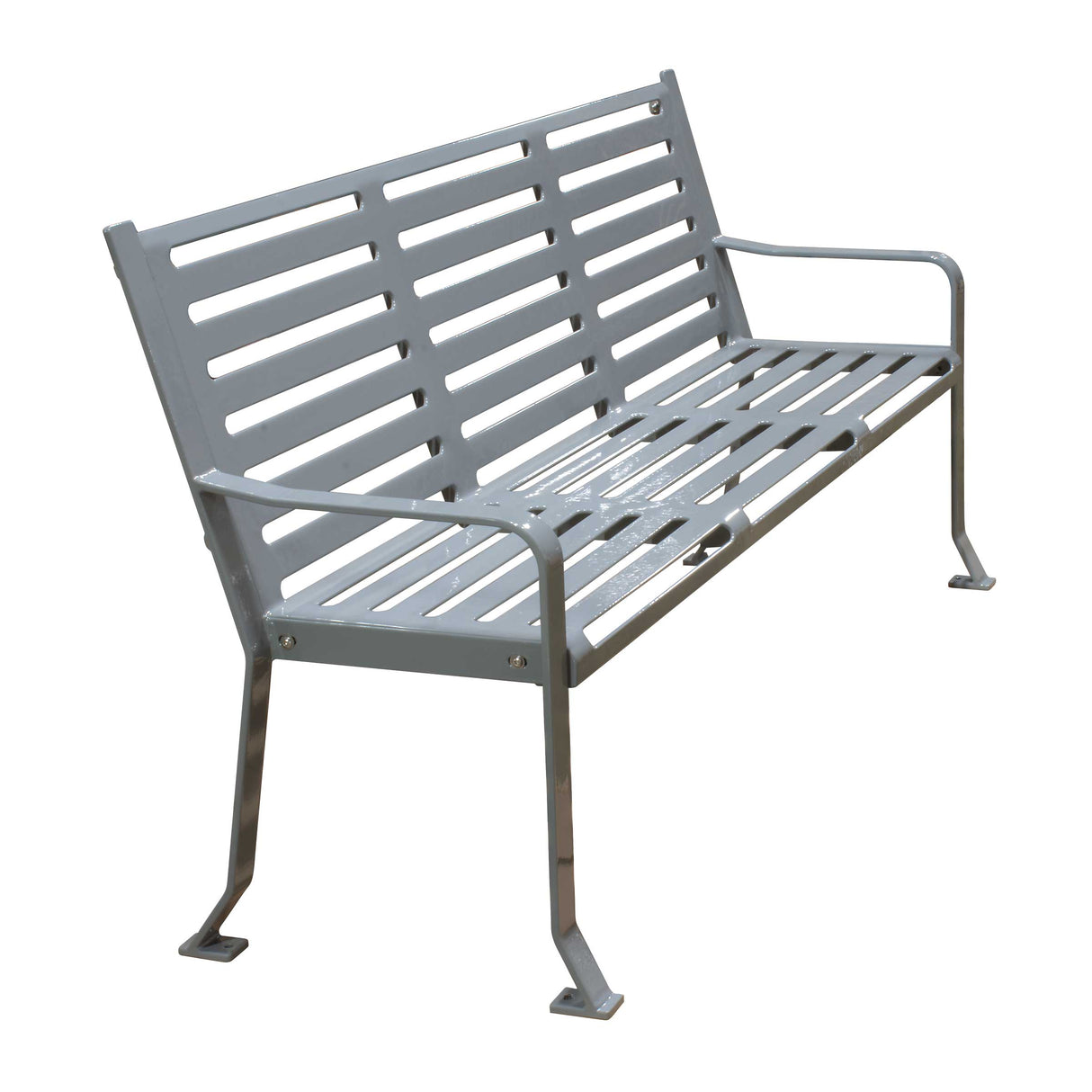 Horizontal Slatted Bench