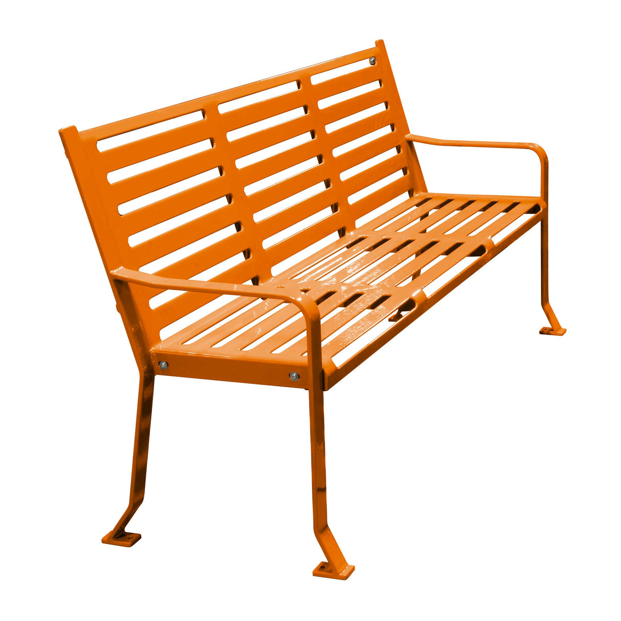 Horizontal Slatted Bench