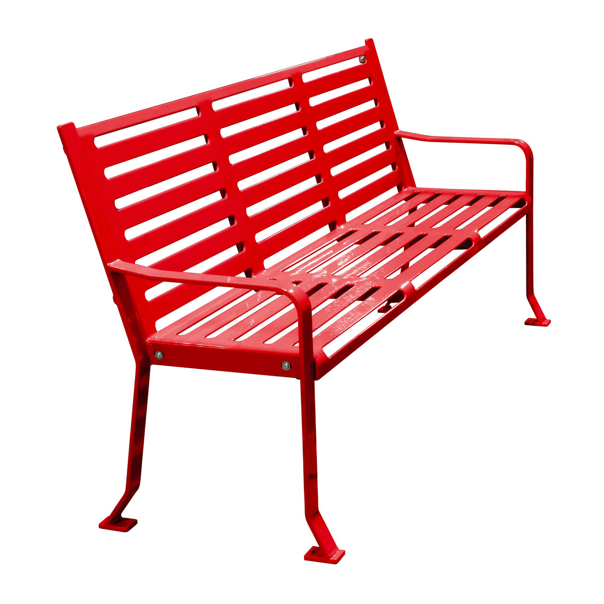 Horizontal Slatted Bench