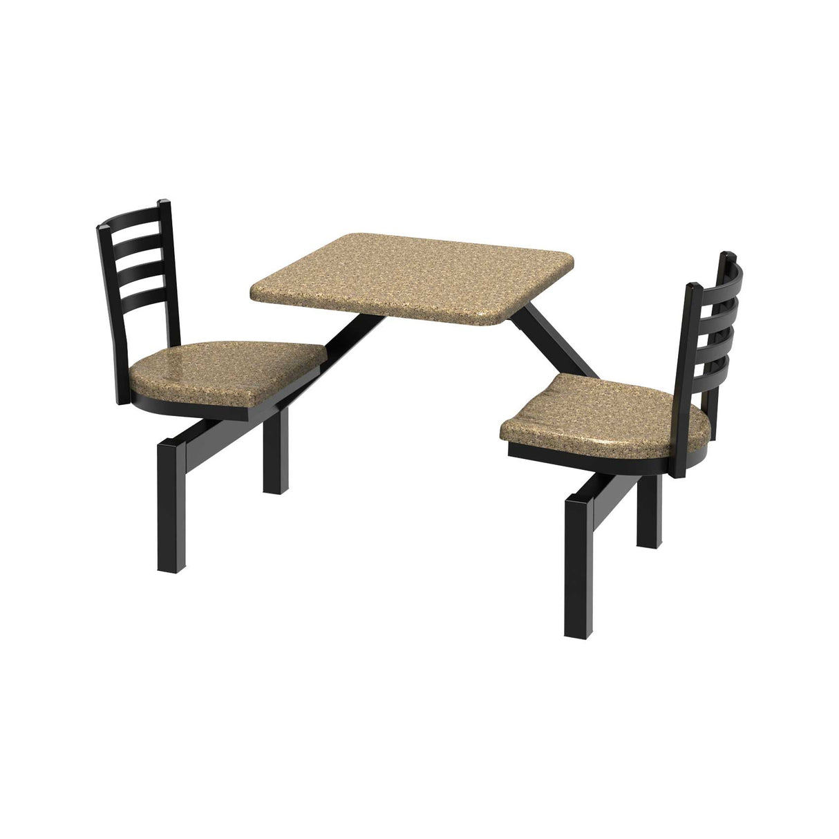 LCH-2S2428 2-seat 24 inch by 28 inch covey cluster seat fiberglass cappucino top and seats