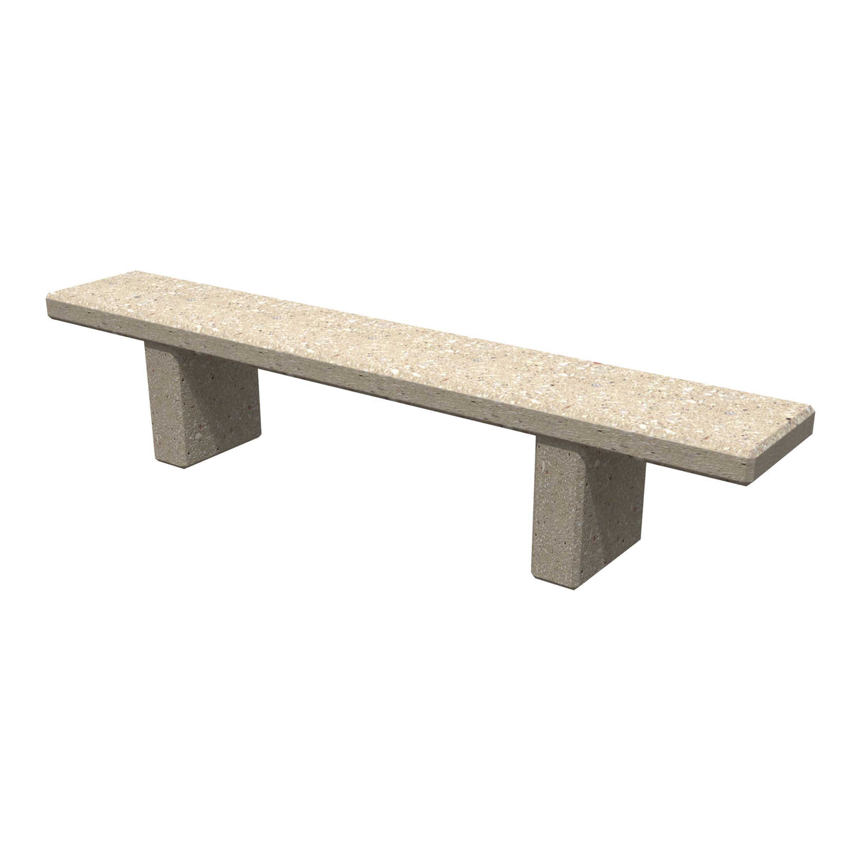 LCH-B5370 84" getzen concrete plaza bench - SB5 finish