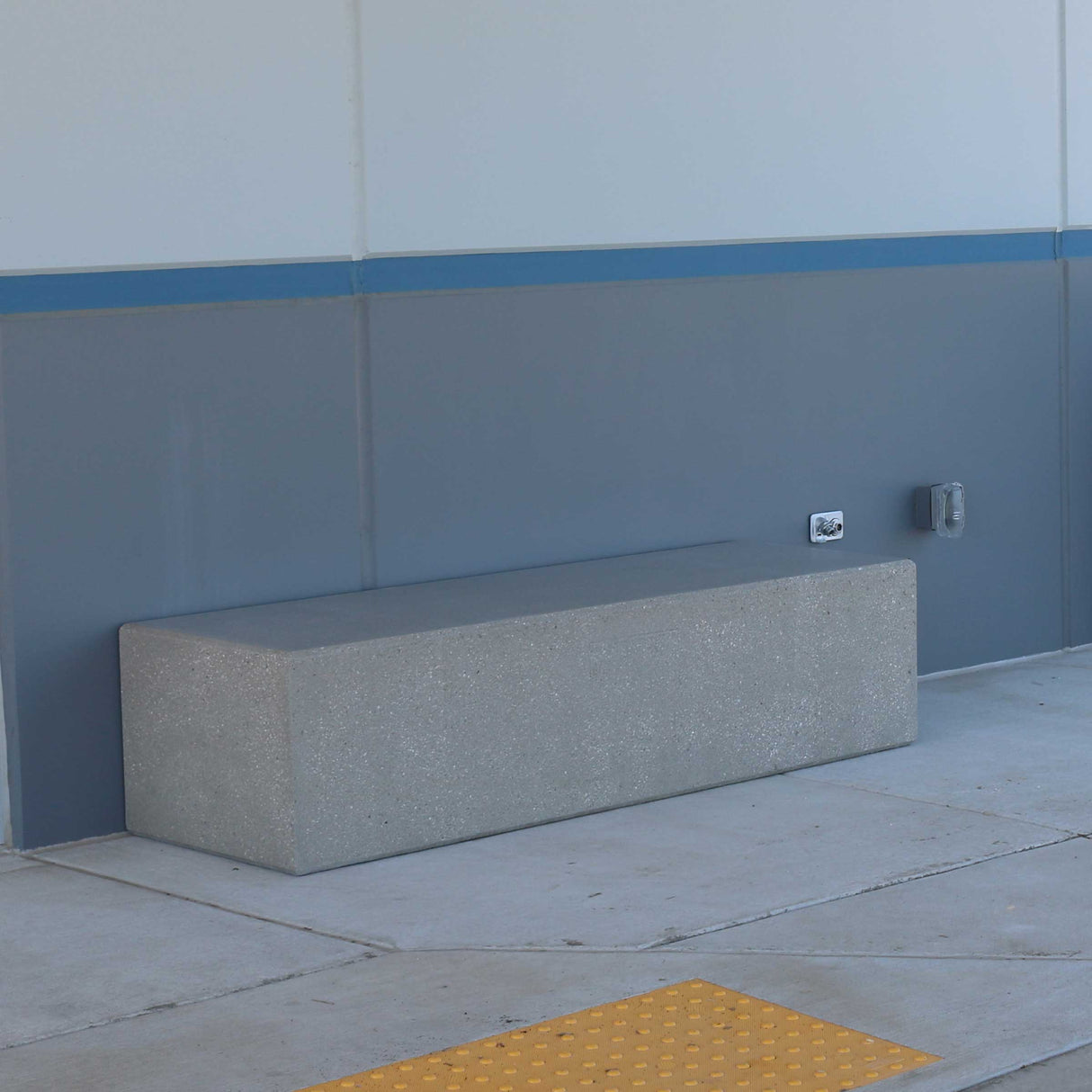 72" Rectangular Getzen Concrete Campus Bench