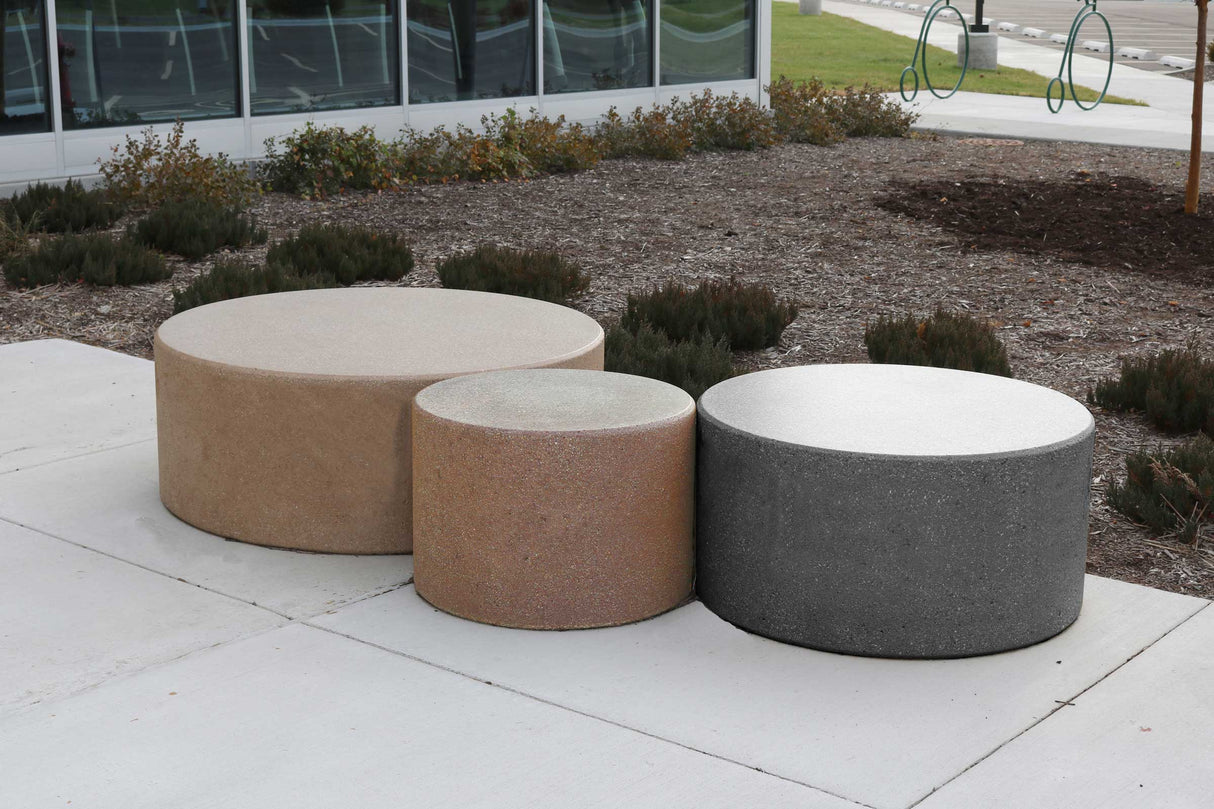 48" Round Getzen Concrete Campus Bench