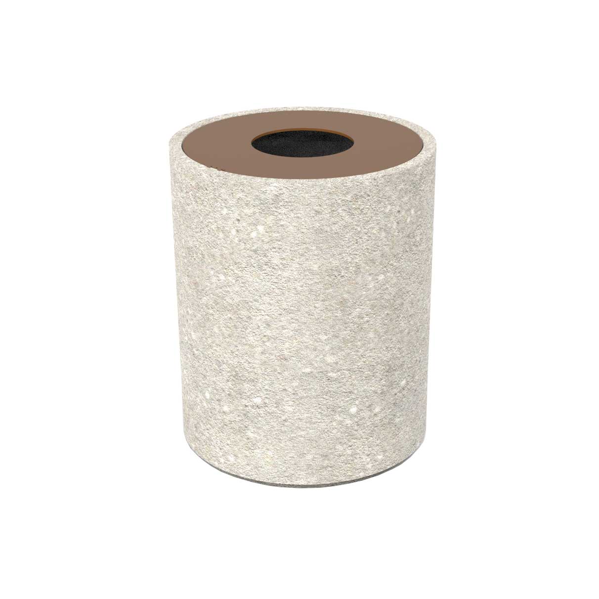 31 Gal. Getzen Concrete Receptacle With Hinged Steel Lid