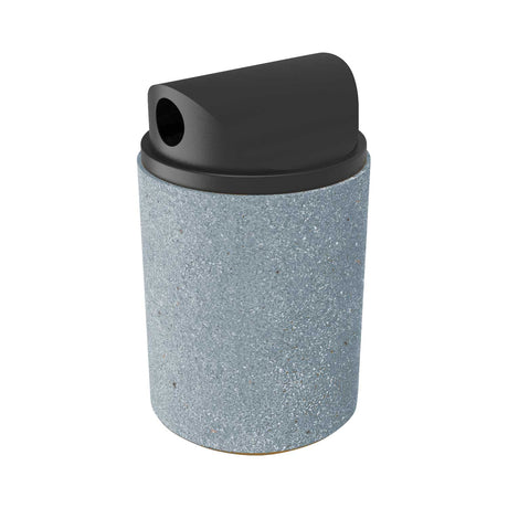 31 Gal. Getzen Concrete Receptacle With Two-Way Plastic Dome Lid