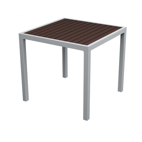 32" square tiki  table - espresso