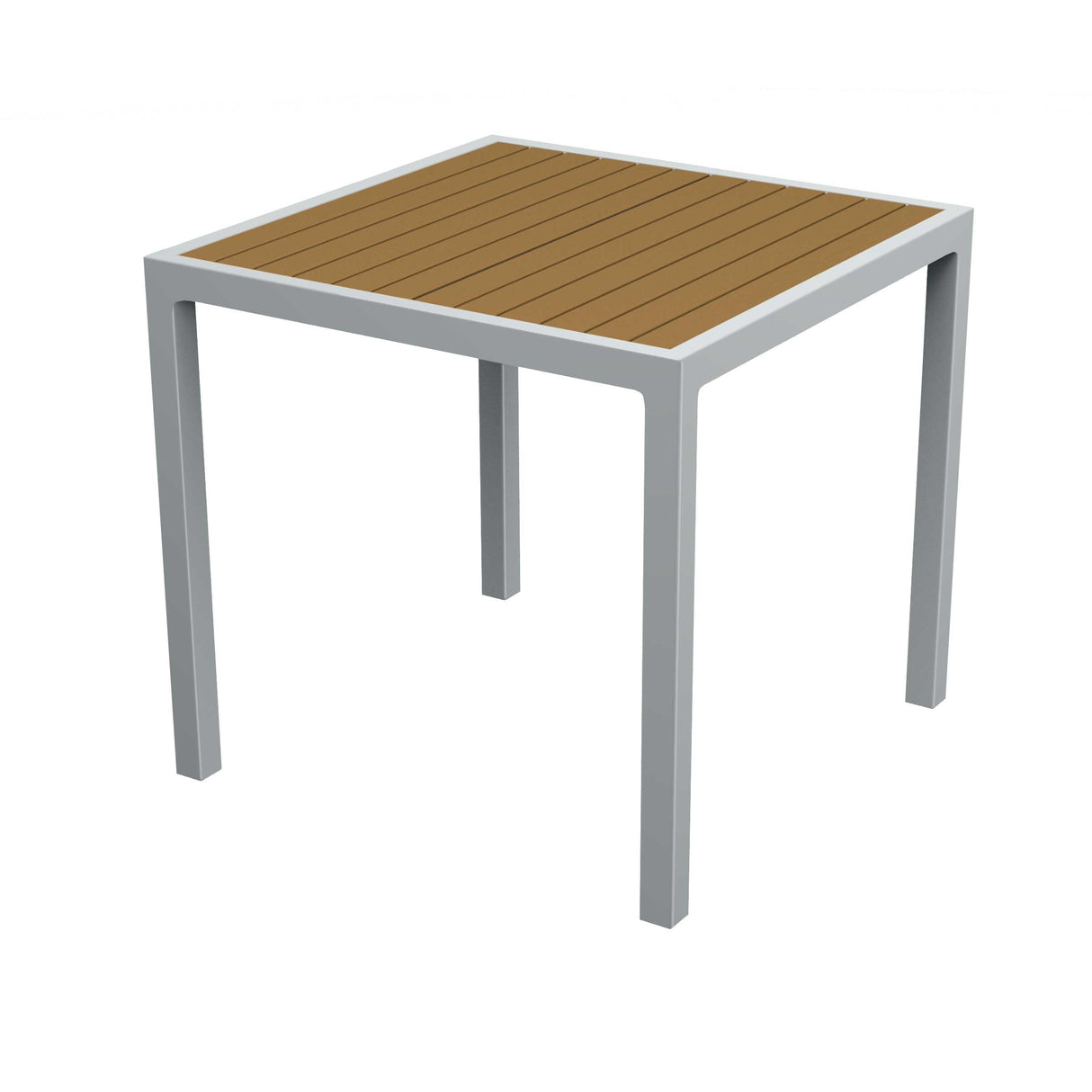 32" square tiki table - teak