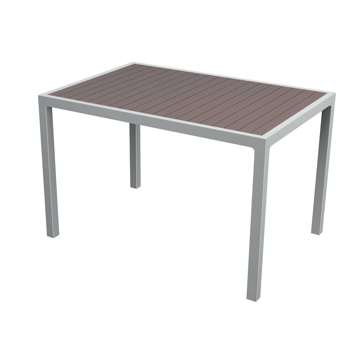 48" rectangular tiki table - gray