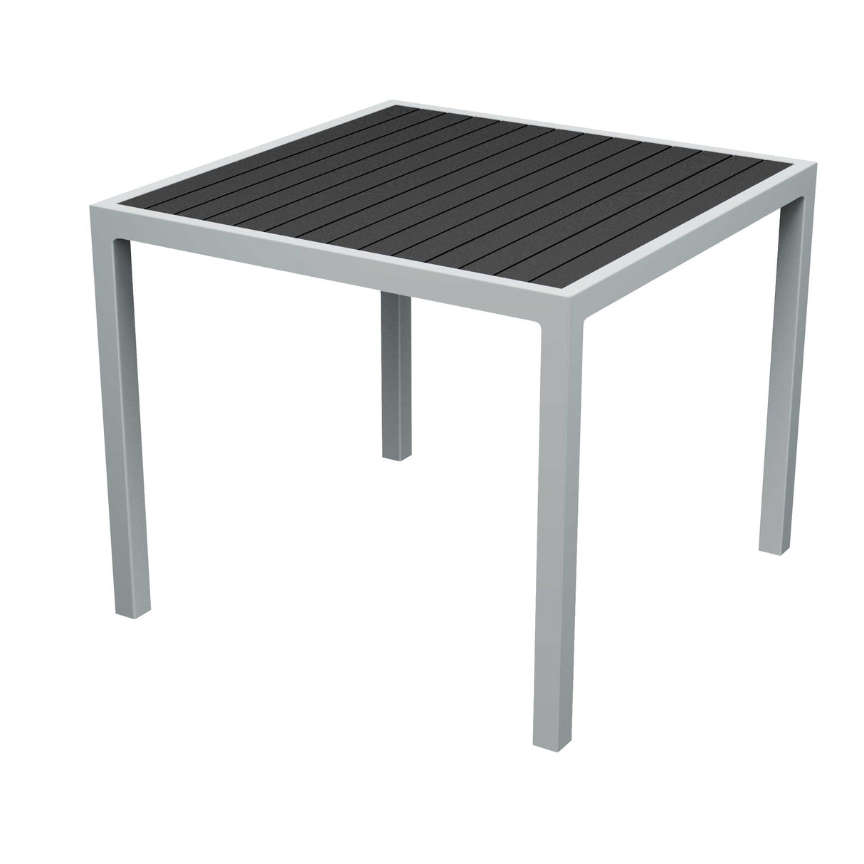 36" square tiki table - black