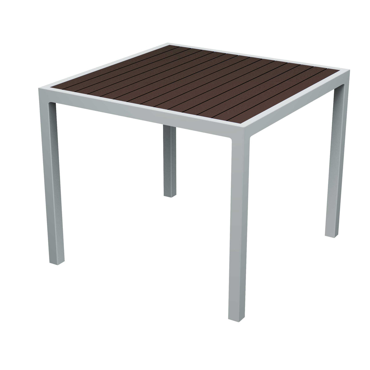 36" square tiki table - espresso