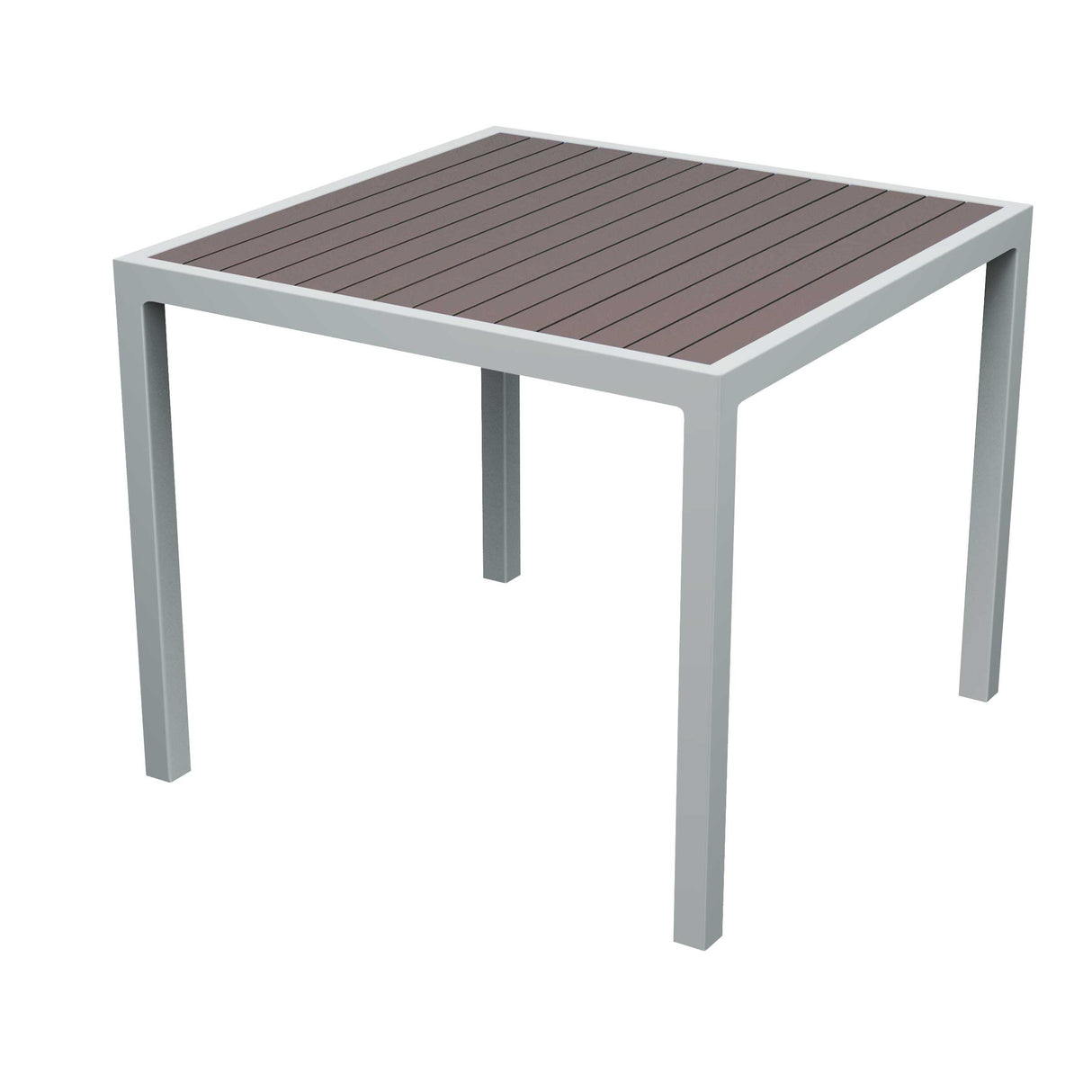 36" square tiki table - gray