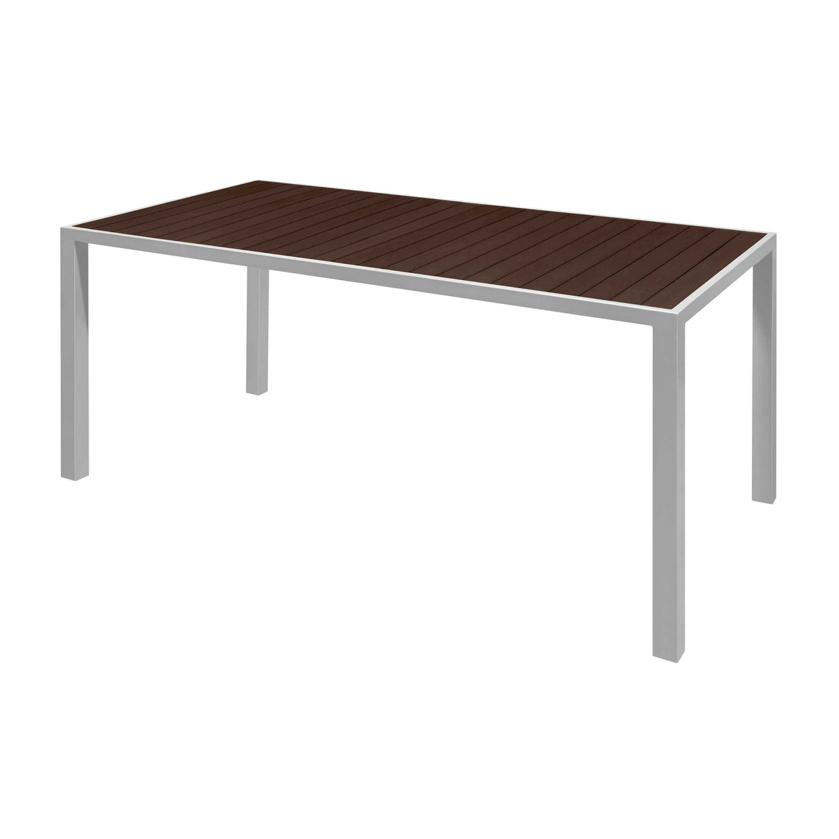 72 inch rectangular tiki table - espresso