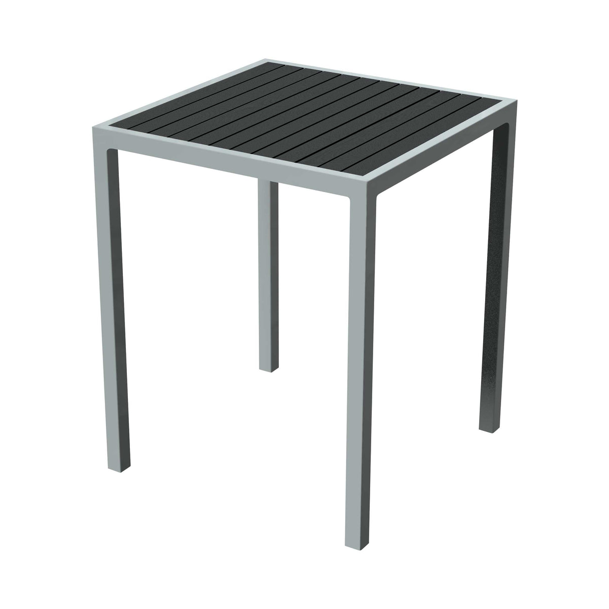 32" square tiki bar table - black