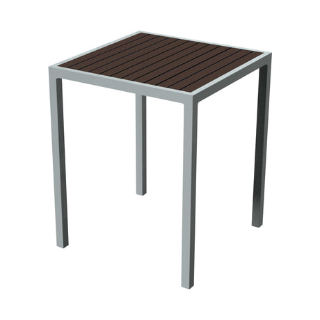 32" square tiki bar table - espresso
