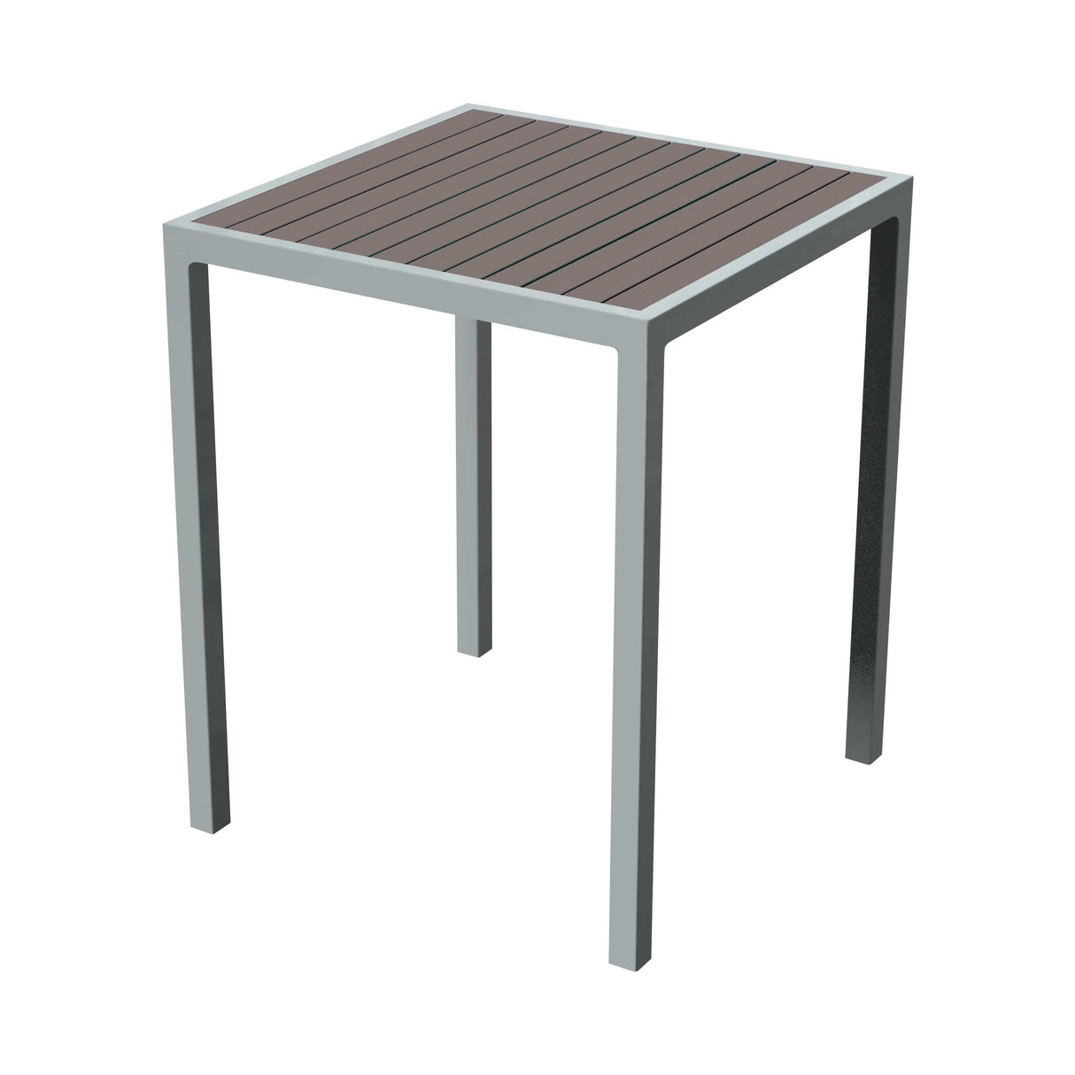 32" square tiki bar table - gray