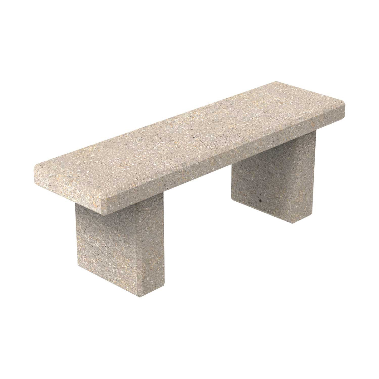 LCH_B5340 48" getzen concrete plaza bench - SB1 finish