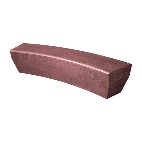LCH-5921 77" getzen curved rectangular concrete bench - SB5 finish
