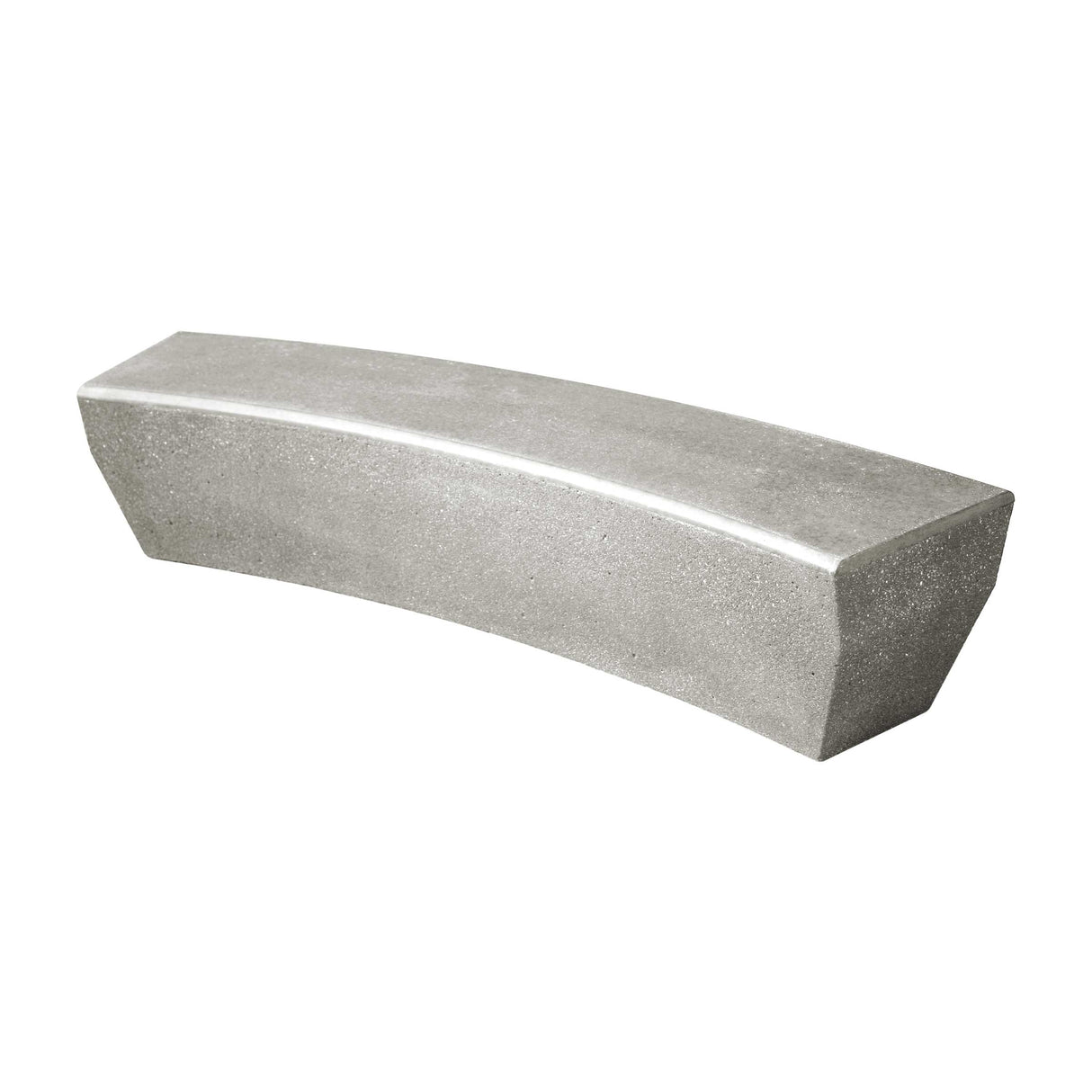LCH-5921 77" getzen curved rectangular concrete bench - SB6 finish