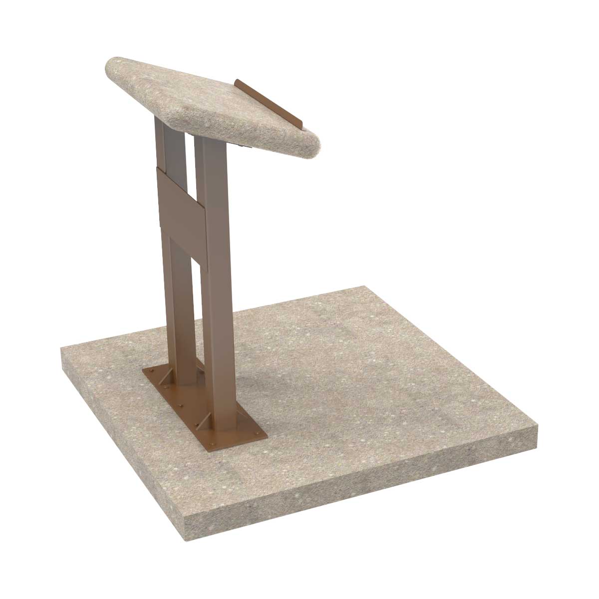 LCH-D484844L getzen concrete lectern - SB6 finish