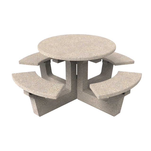 LCH-T6140 40" round getzen concrete table - SB1 finish