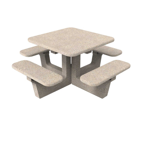 LCH-T6240 40" square getzen concrete table - SB1 finish