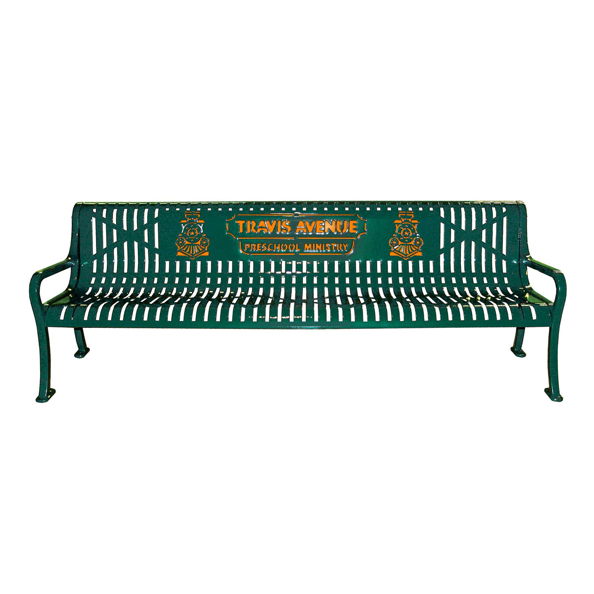 Multicolor Personalized Diamond Pattern Bench