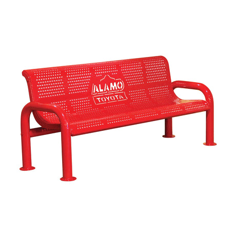Personalized Perforated U-Leg Bench
