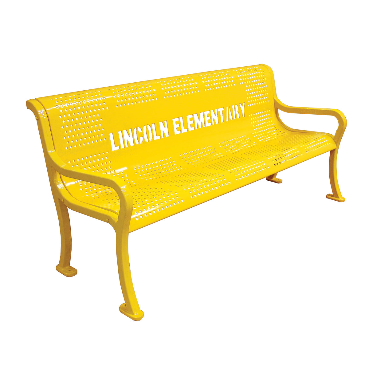 Personalized Perforated Bench
