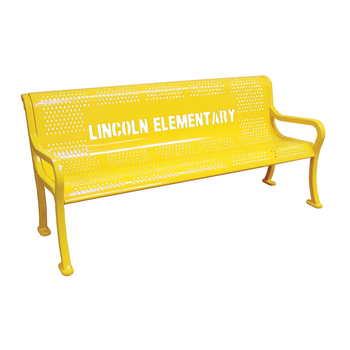 Personalized Perforated Bench