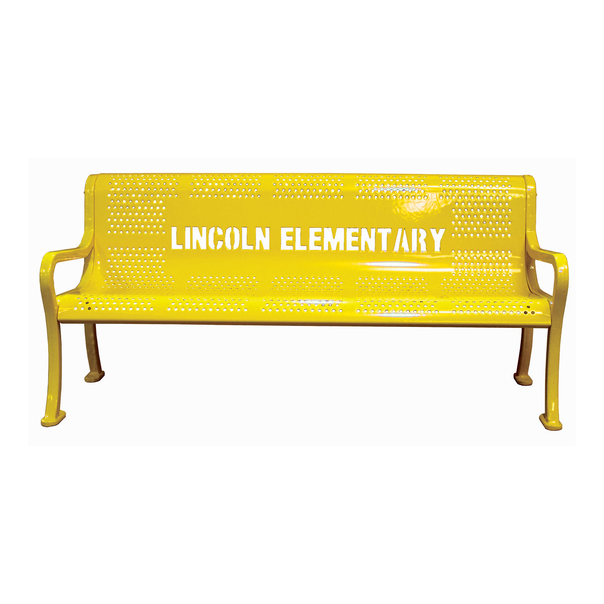 Personalized Perforated Bench
