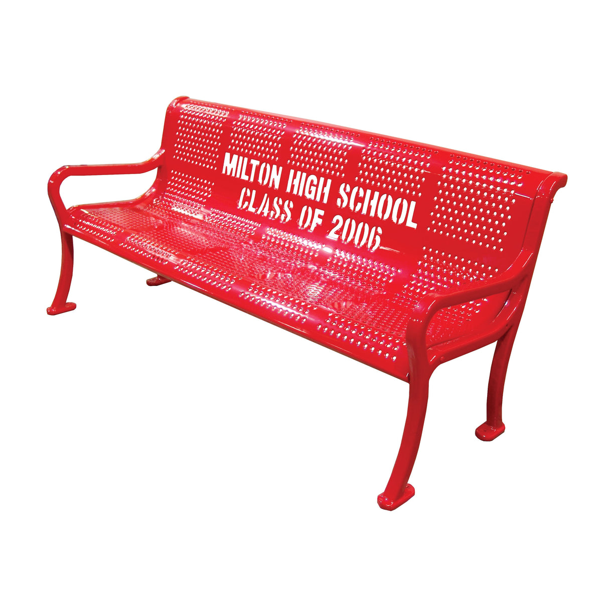 Personalized Perforated Bench