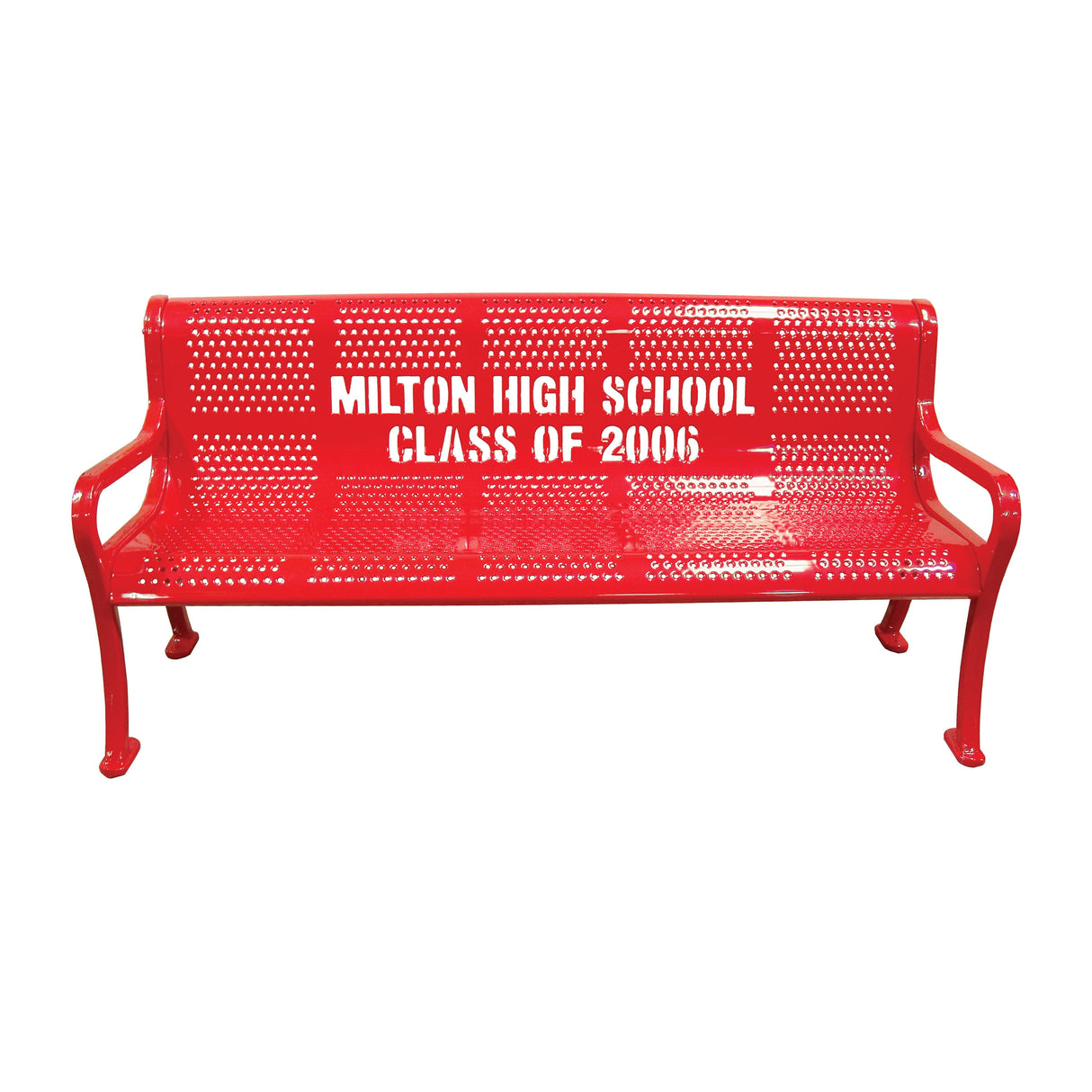 Personalized Perforated Bench