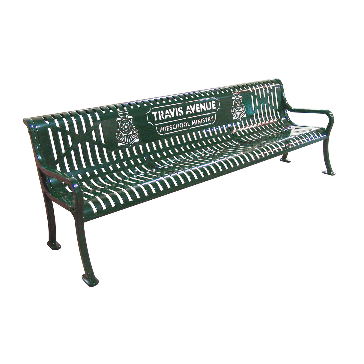 Personalized Diamond Pattern Bench