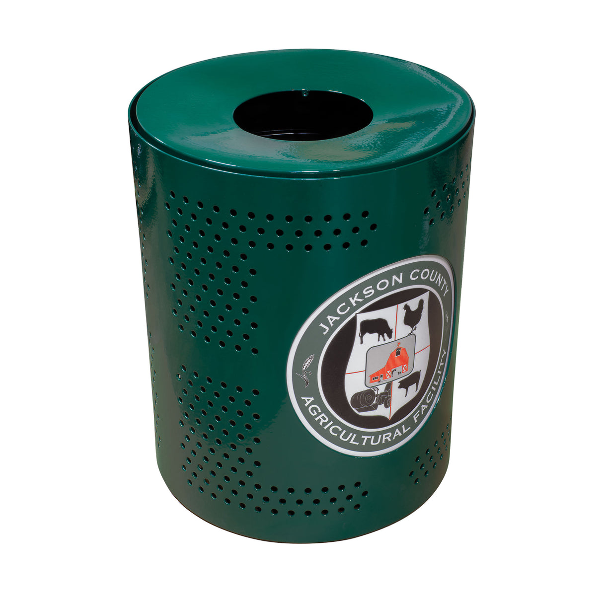 32 Gallon Sublimated Perforated Receptacle