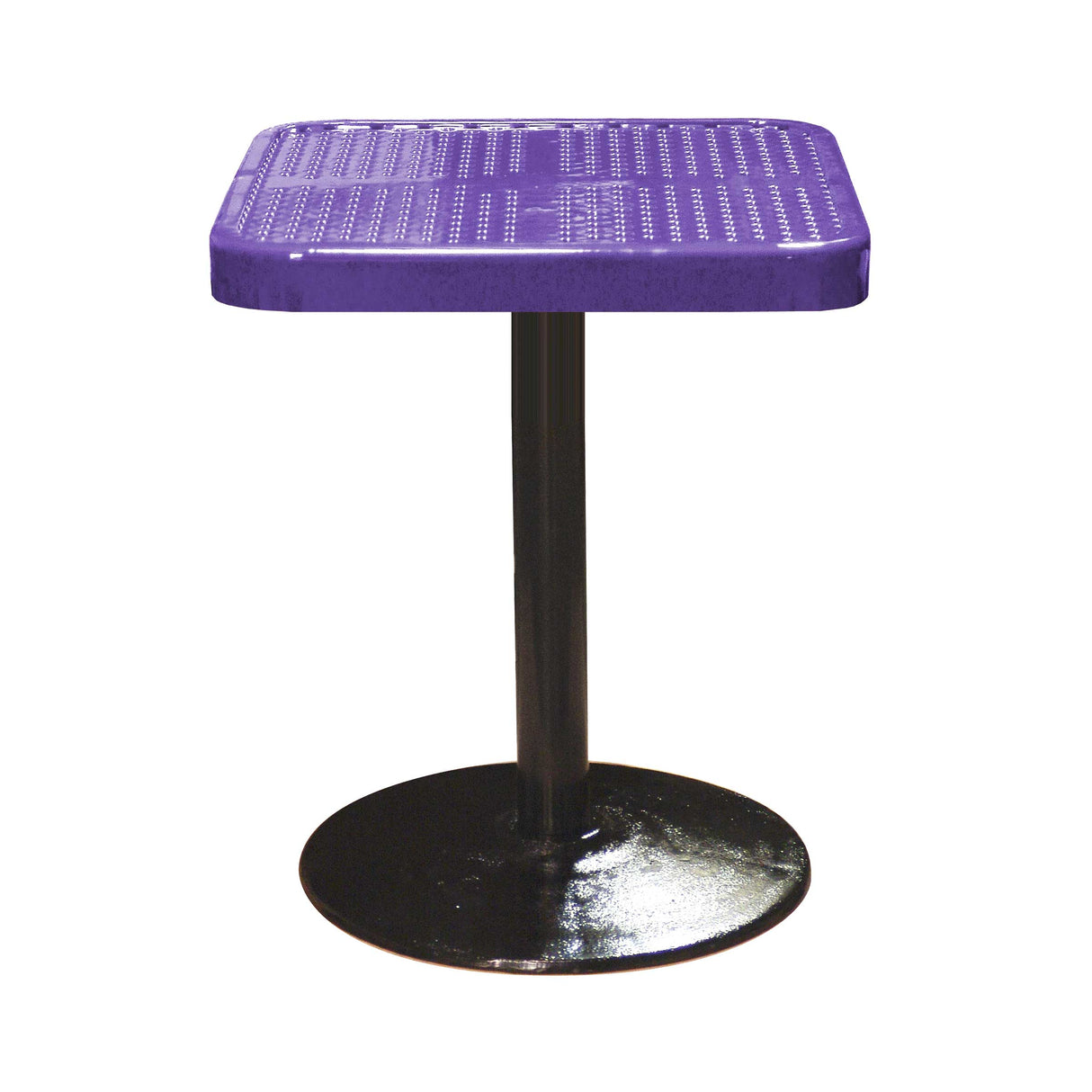 SQ24TAB30 24 inch square pedestal table 30 inches high - purple