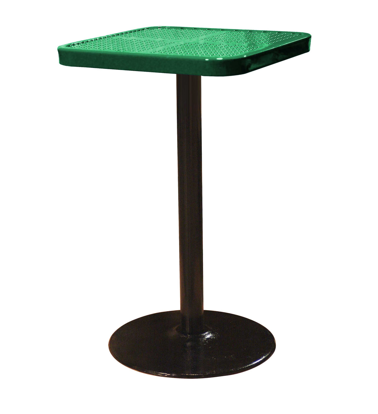 SQ24TAB40 24 inch square pedestal table 40 inches high - green