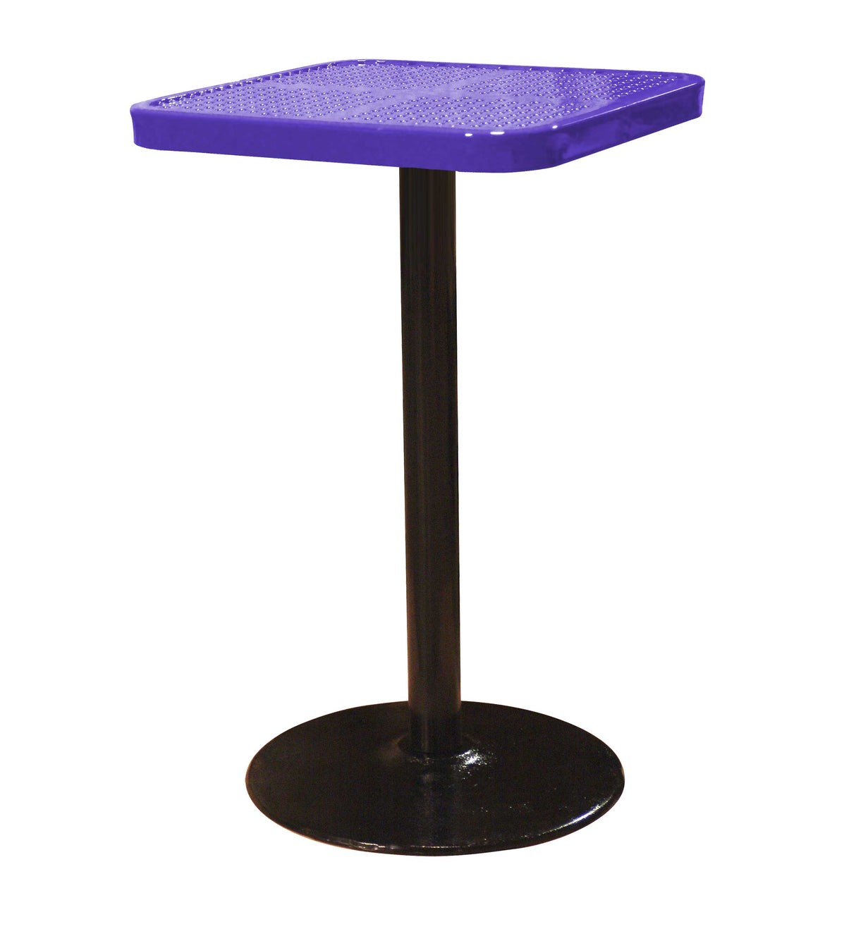 SQ24TAB40 24 inch square pedestal table 40 inches high - purple