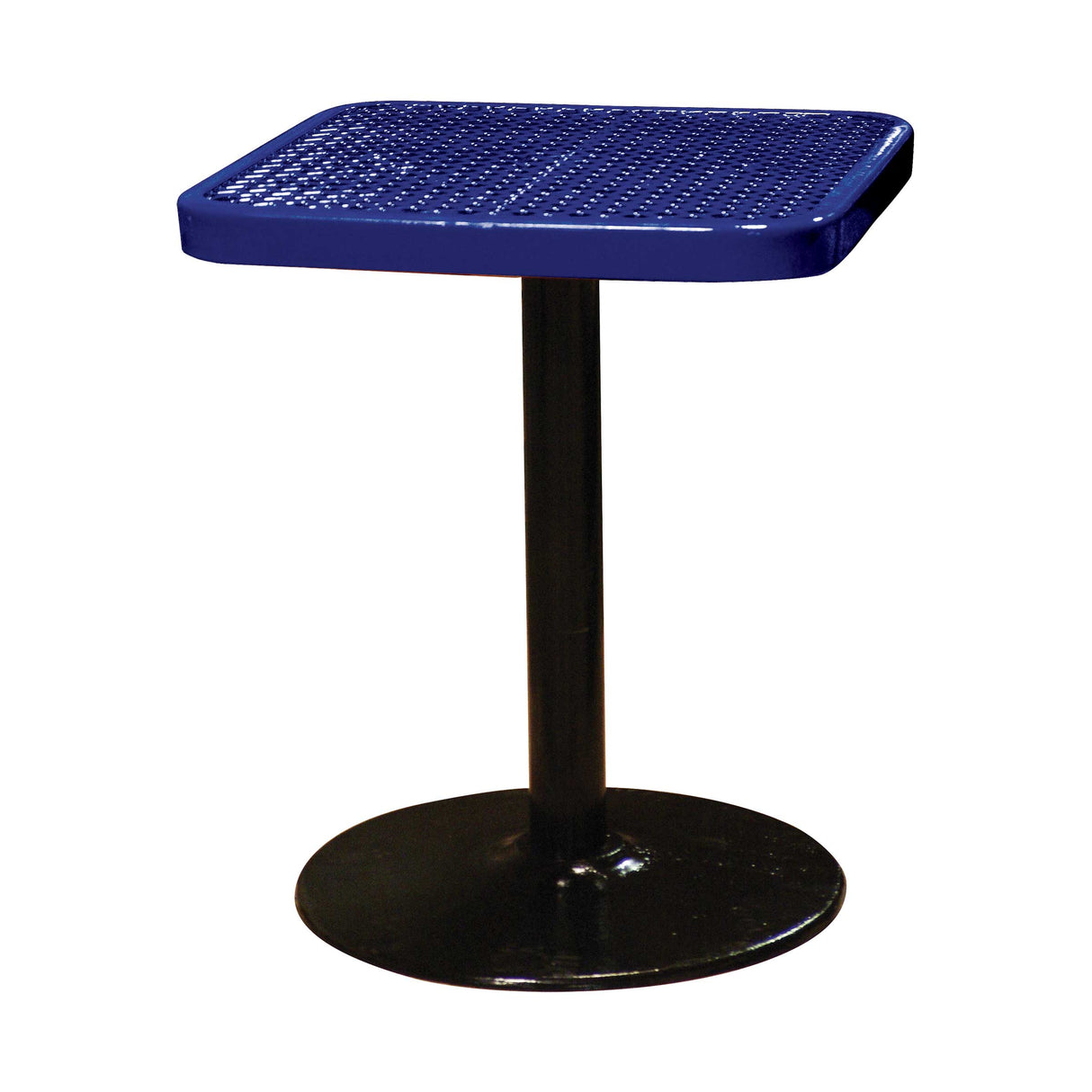 SQ24TABX30 24 inch square pedestal table 30 inches high - navy