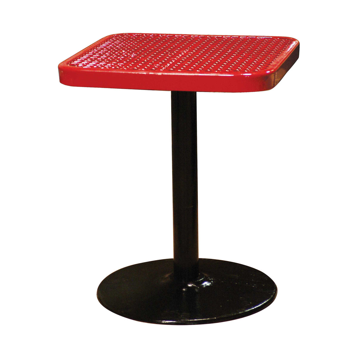 SQ24TABX30 24 inch square pedestal table 30 inches high - red