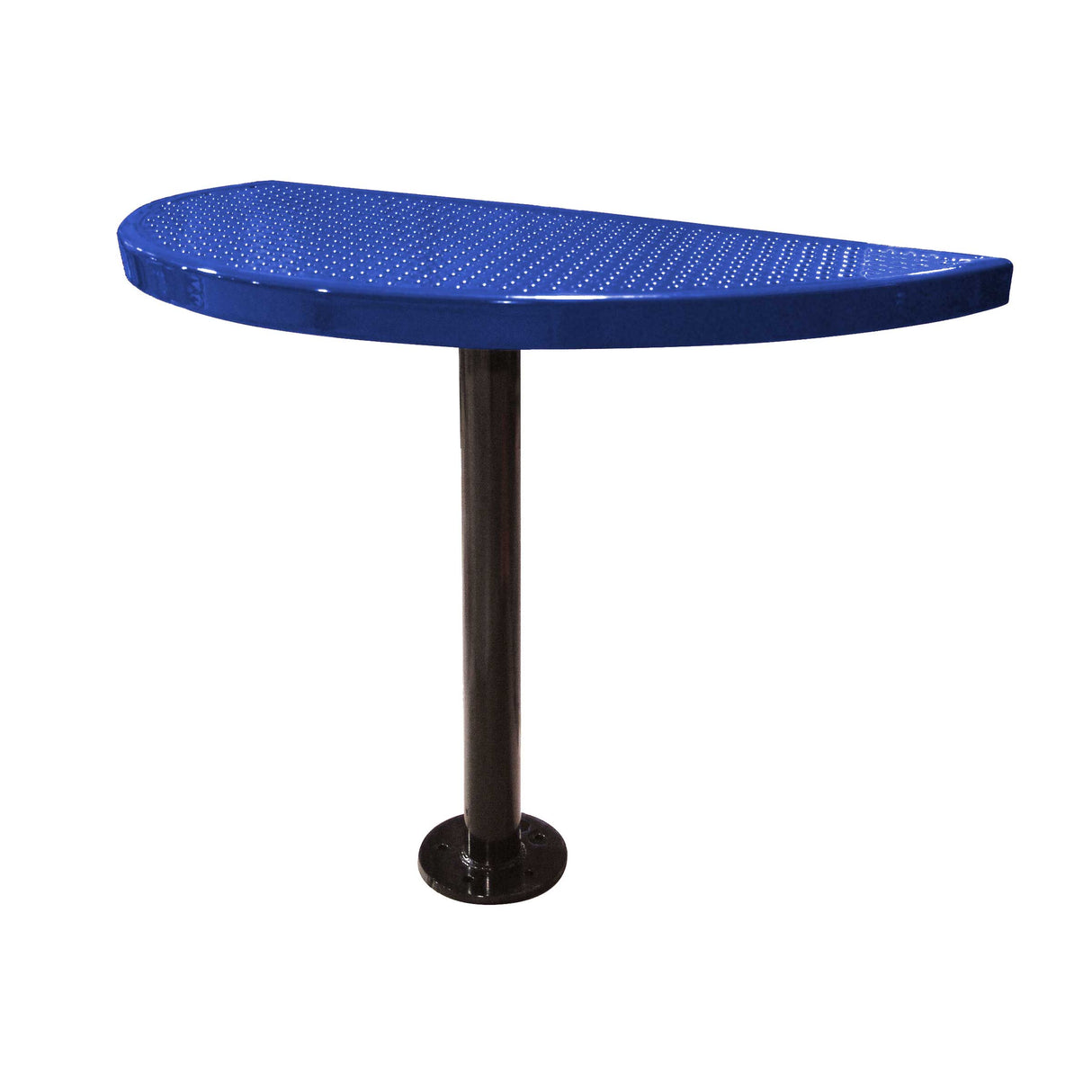 STAB30-PERF perforated semi-circular table 30" high - navy
