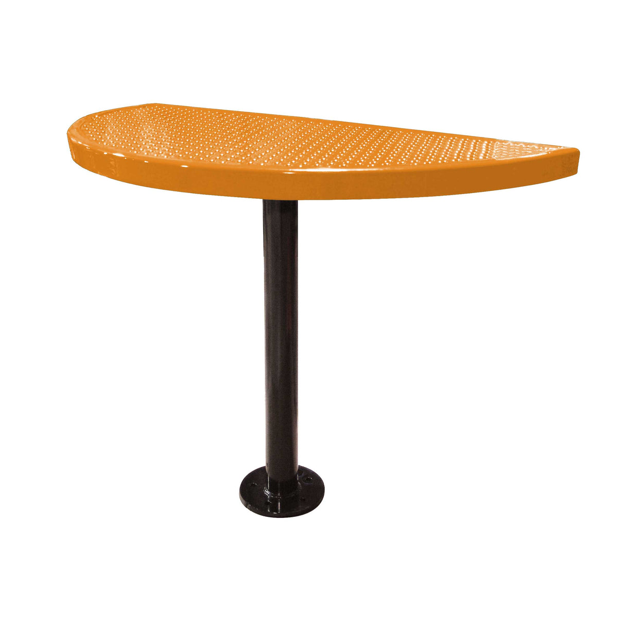 STAB30-PERF perforated semi-circular table 30" high - orange