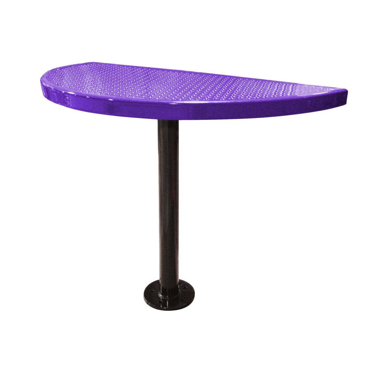 STAB30-PERF perforated semi-circular table 30" high - purple